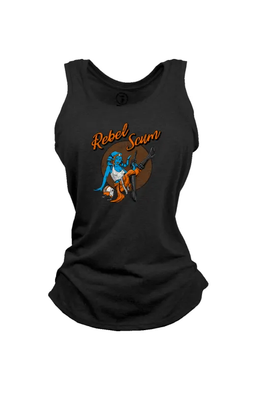 Rebel Scum - Women's Racerback Tank sold by Nine Line