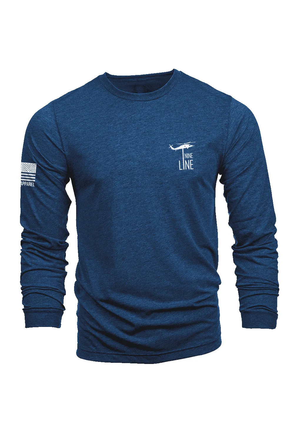 Dropline Logo - Long-Sleeve T-Shirt sold by Nine Line product image thumbnail 3