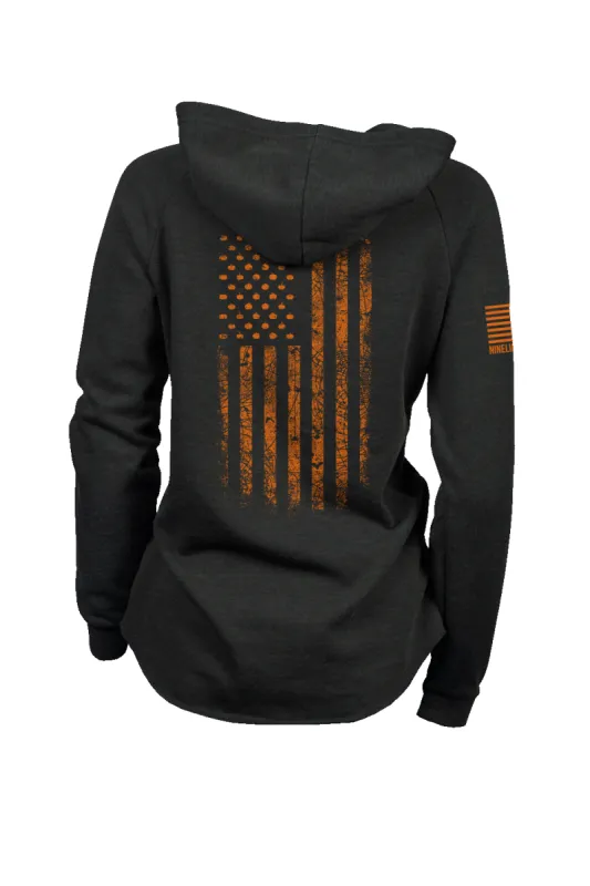 Spooky America - Lightweight Women's V-neck Hoodie sold by Nine Line