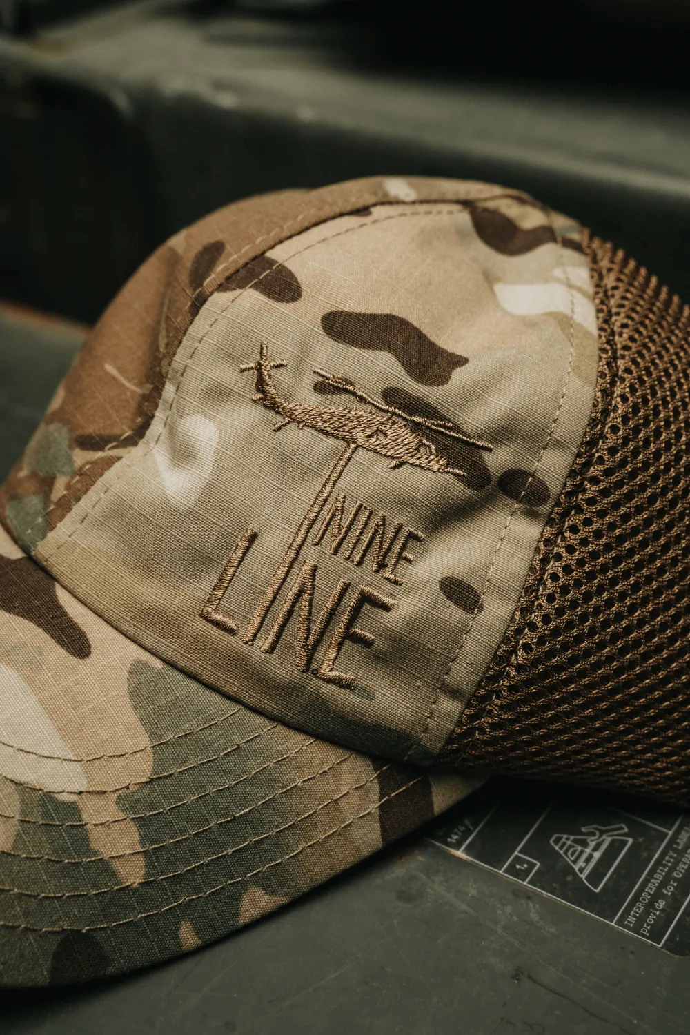 American Made Mesh Back Multicam Hat with Dropline sold by Nine Line product image thumbnail 2