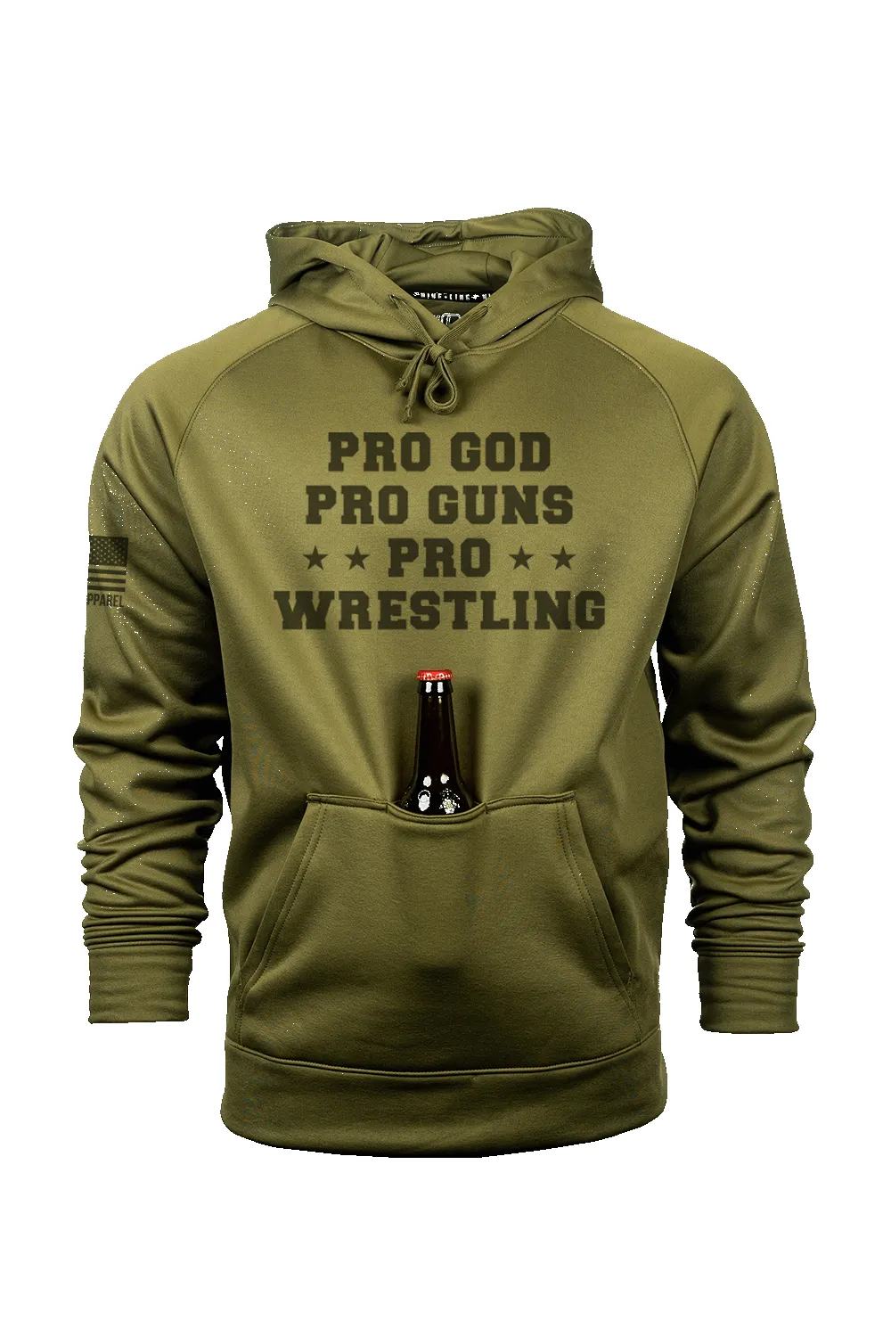 Pro Wrestling - Raglan Tailgater Hoodie sold by Nine Line product image thumbnail 3