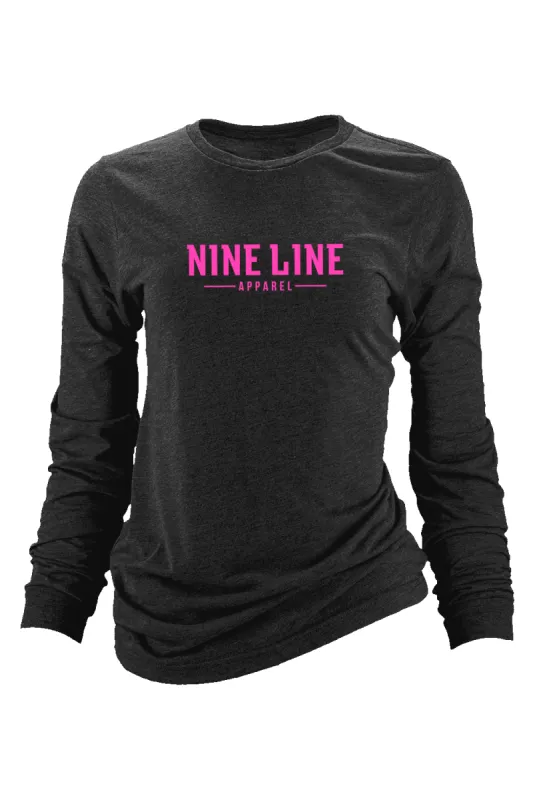 NLA Basic Pink Logo - Long-Sleeve Shirt sold by Nine Line