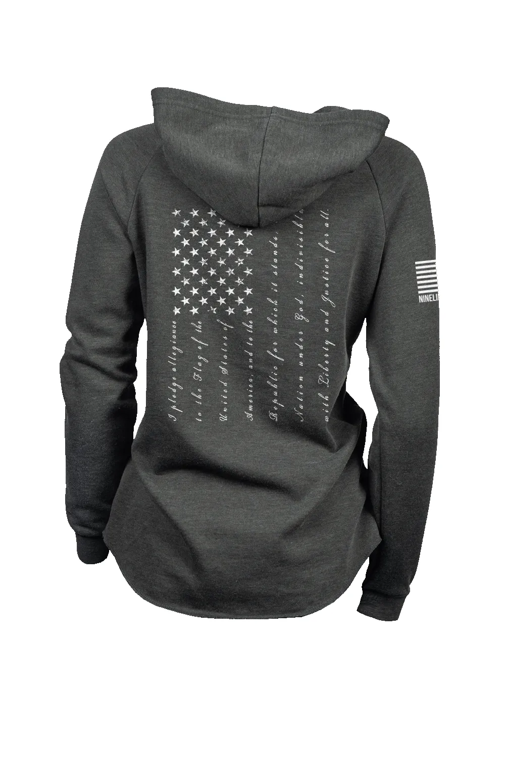 The Pledge - Lightweight Women's V-Neck Hoodie sold by Nine Line product image thumbnail 3