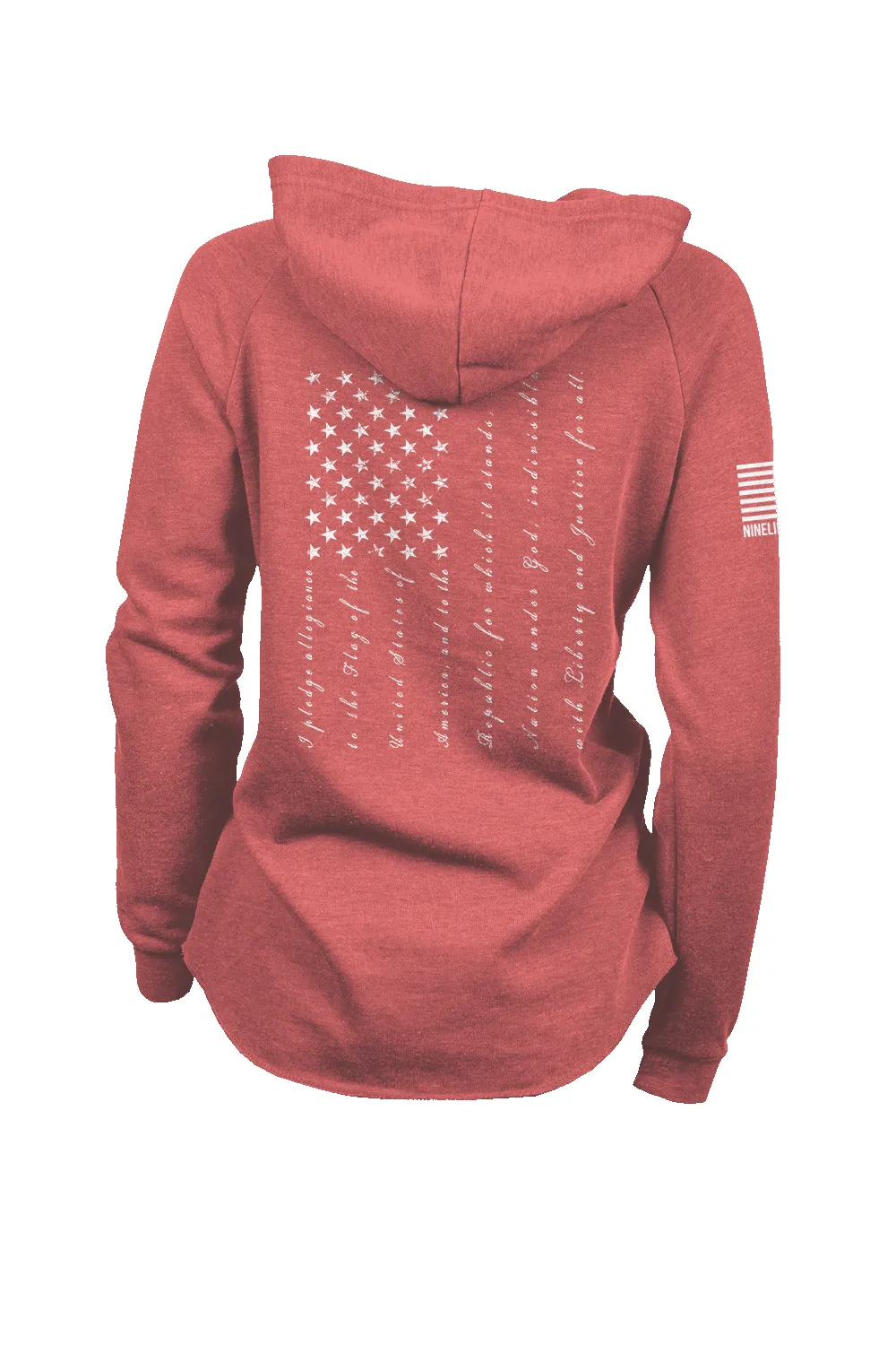 The Pledge - Lightweight Women's V-Neck Hoodie sold by Nine Line product image thumbnail 5