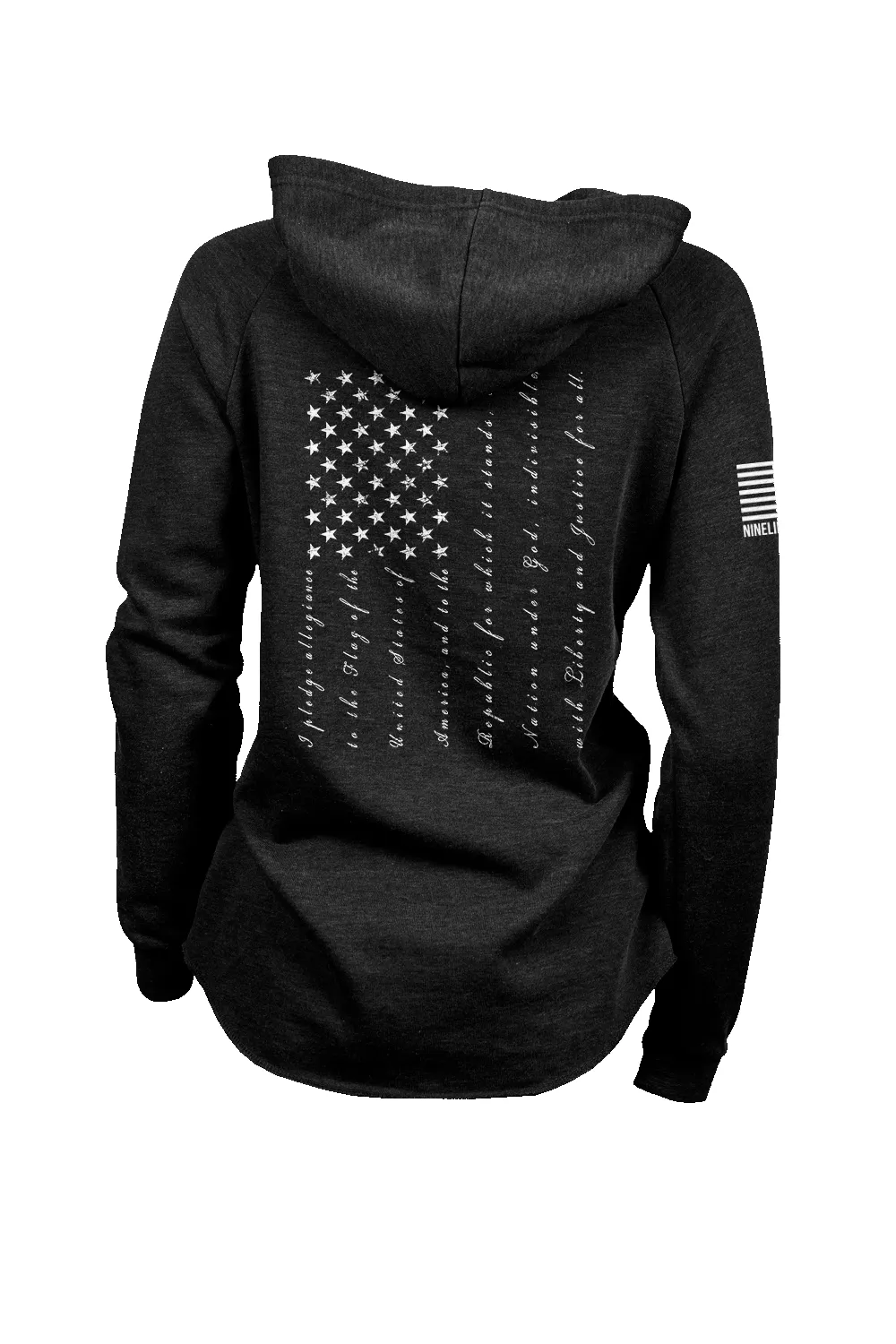 The Pledge - Lightweight Women's V-Neck Hoodie sold by Nine Line