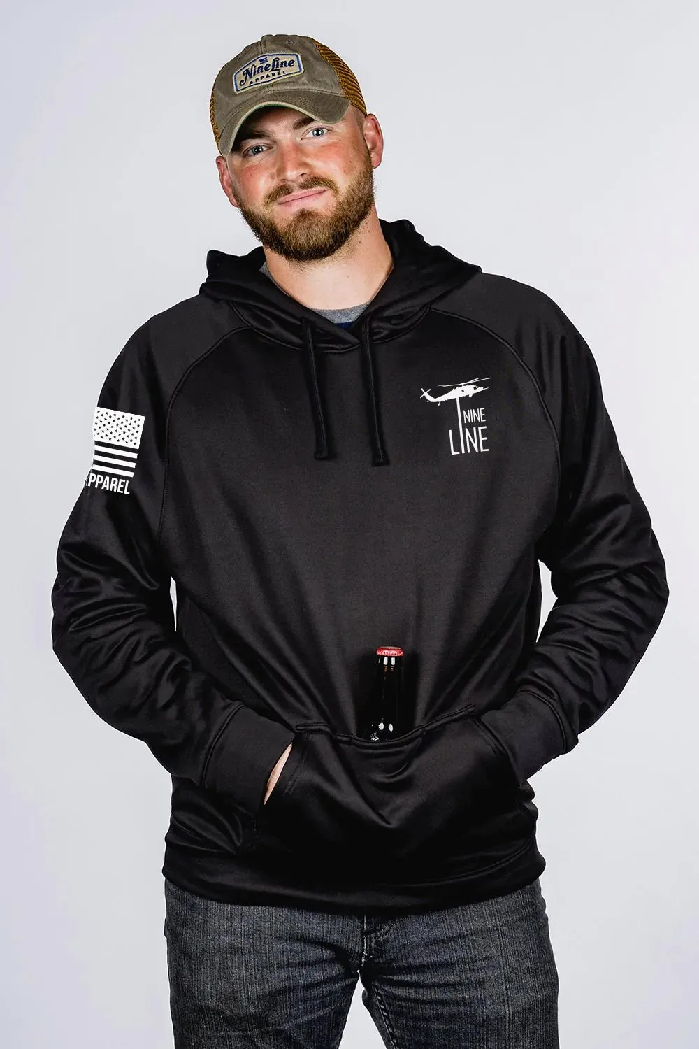 Raglan Tailgater Hoodie - America sold by Nine Line product image thumbnail 2