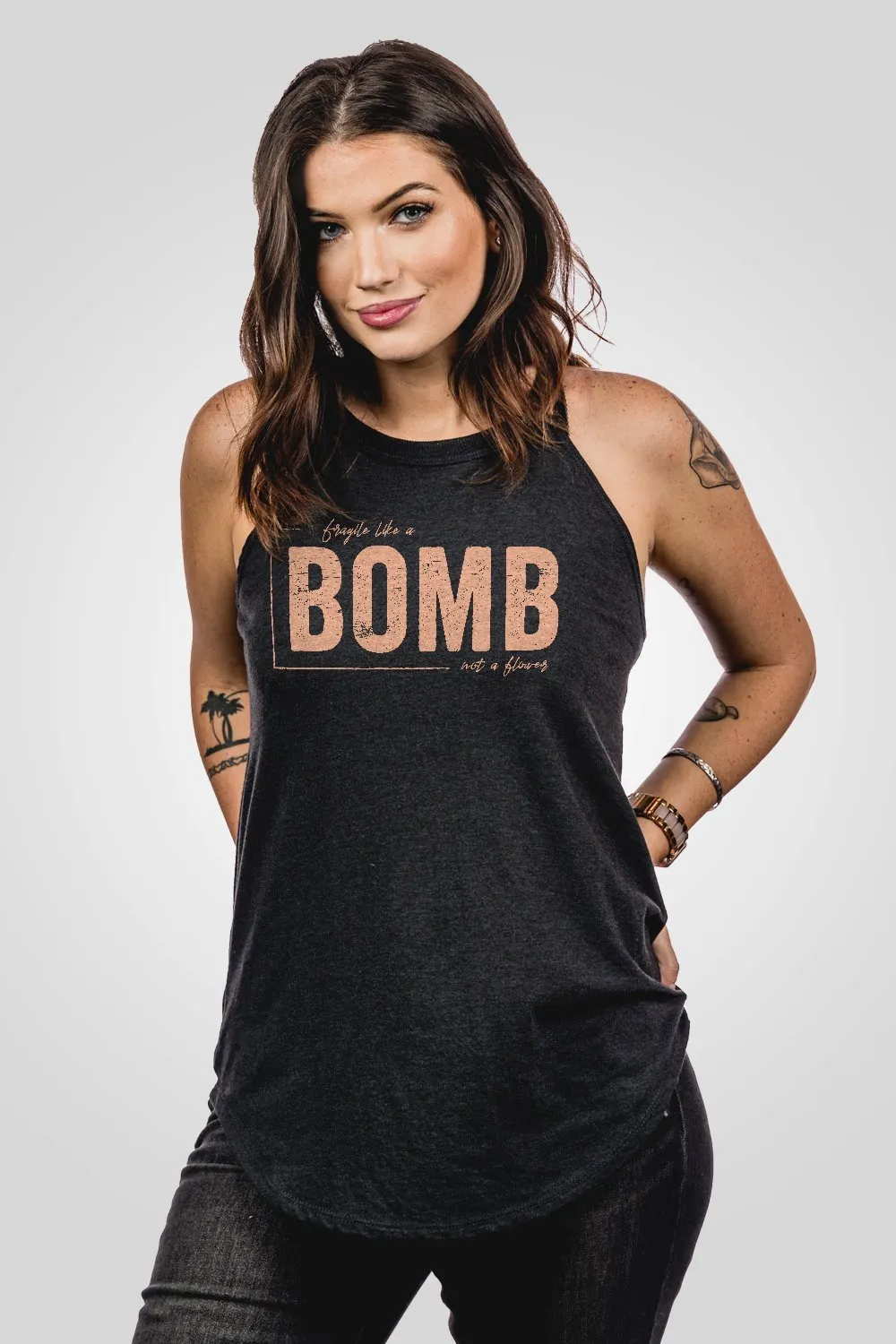 Women's Halter Tank - Like a Bomb sold by Nine Line product image thumbnail 5