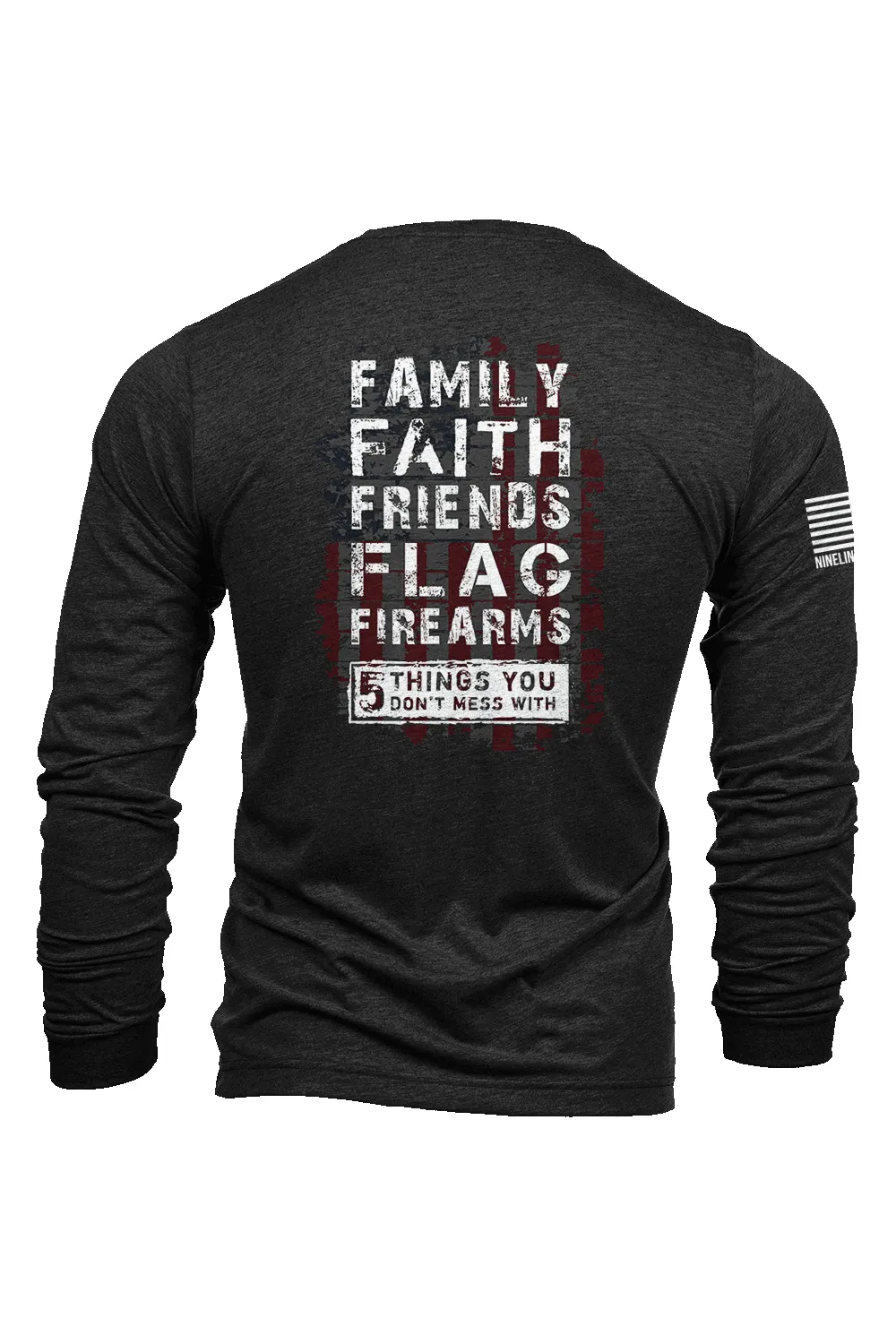 5 Things - Long Sleeve T-Shirt sold by Nine Line product image thumbnail 2
