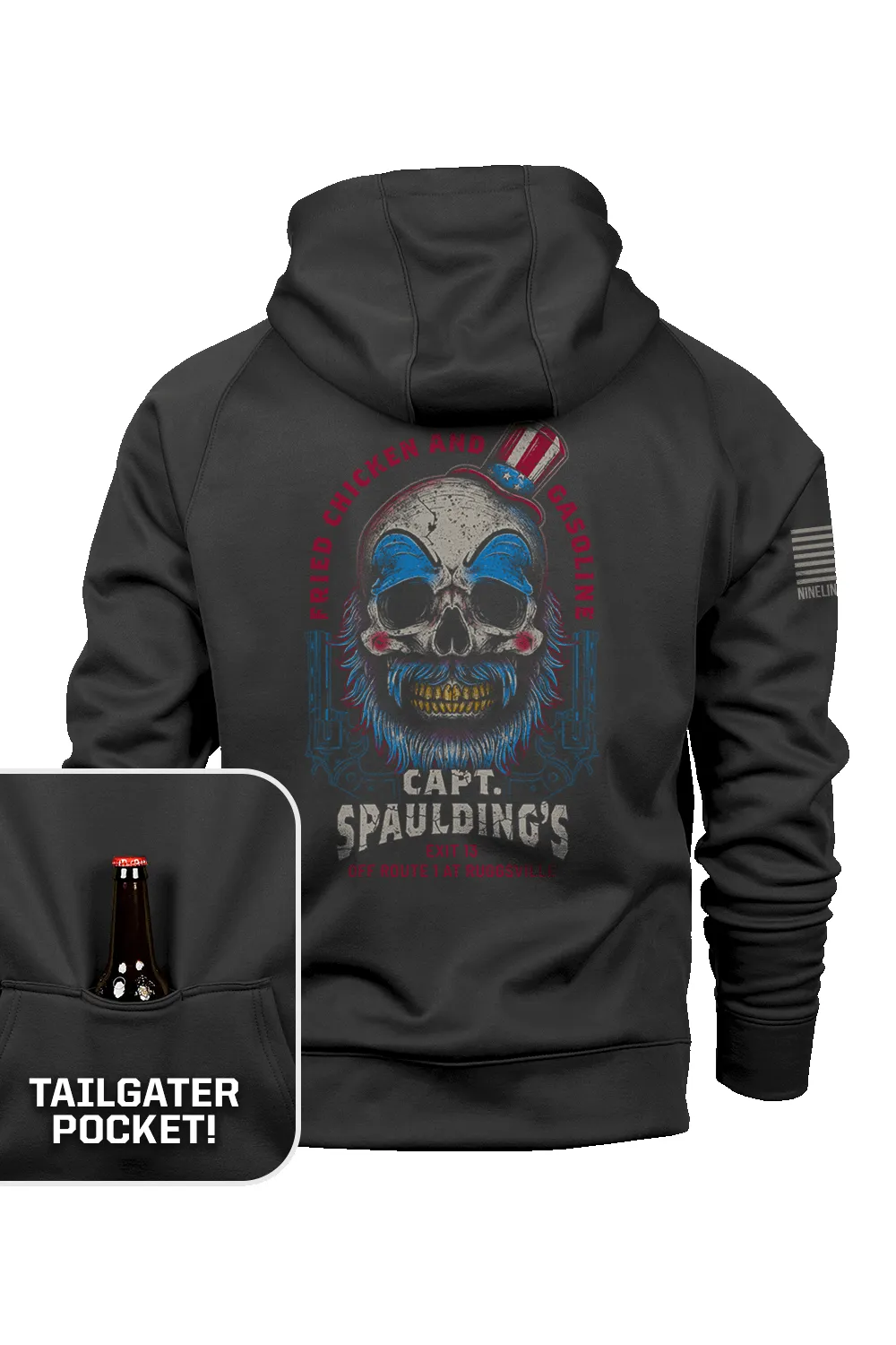Welcome to Ruggsville - Raglan Tailgater Hoodie sold by Nine Line