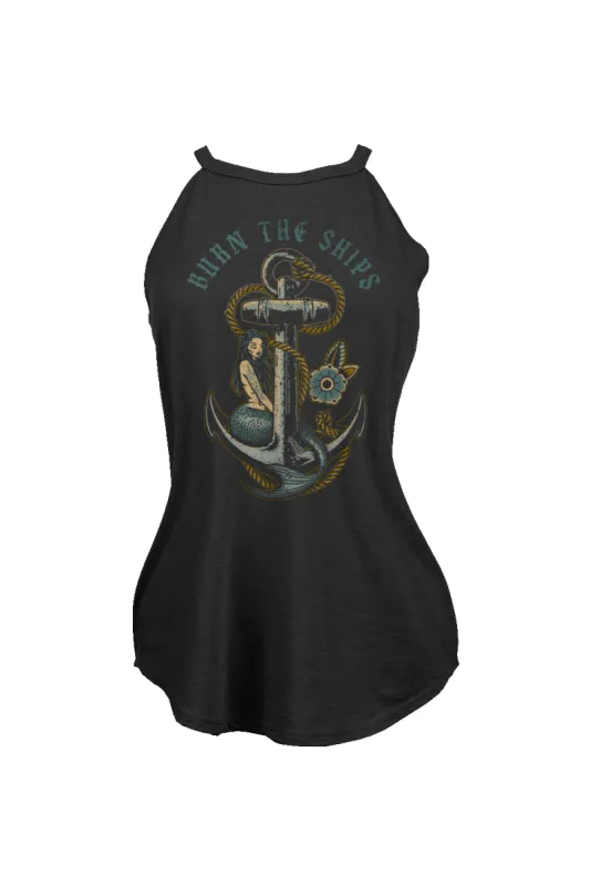 Burn the Ships - Women's Halter Tank Top sold by Nine Line