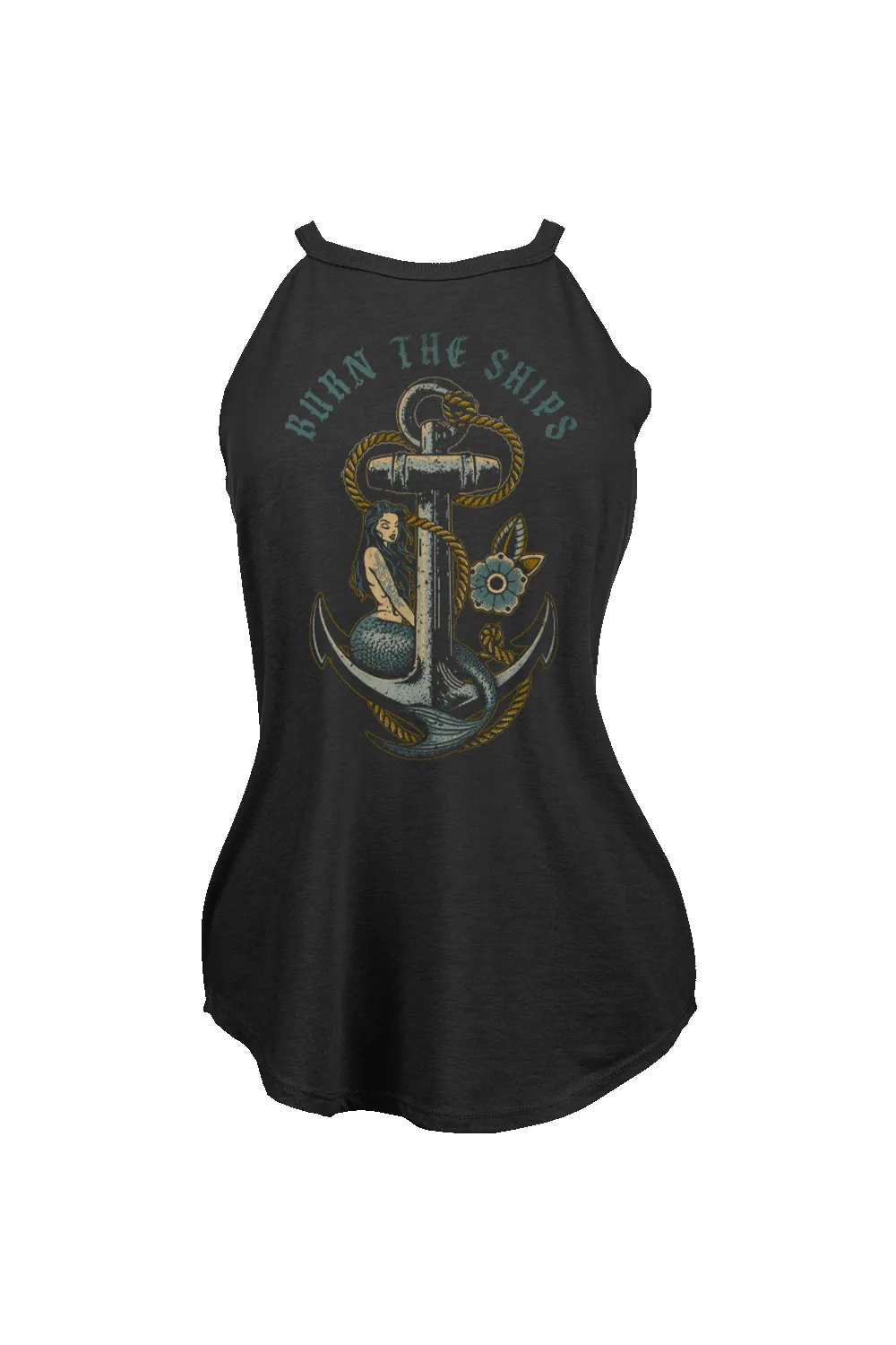 Burn the Ships - Women's Halter Tank Top sold by Nine Line