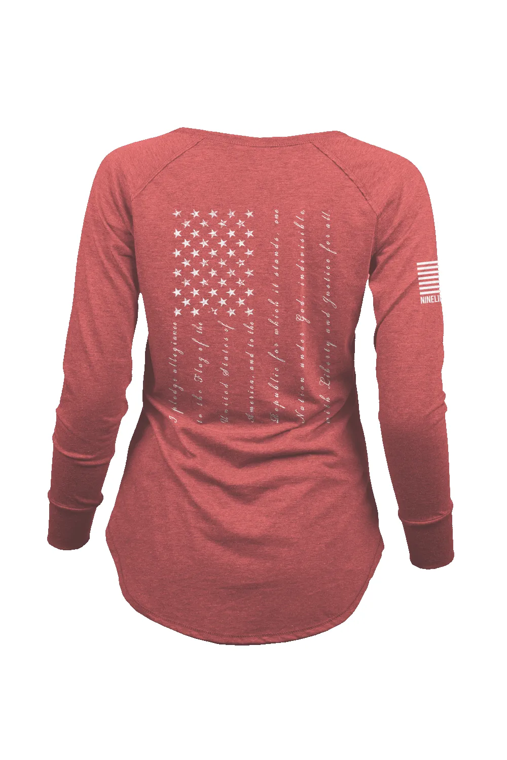 The Pledge - Women's Long-Sleeve Shirt sold by Nine Line