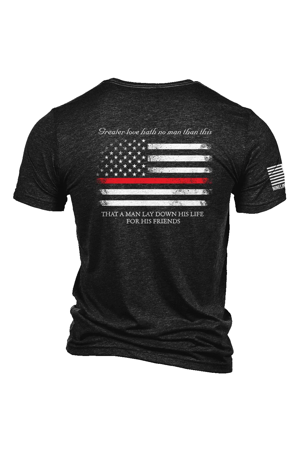 Thin Red Line - Tri-Blend T-Shirt sold by Nine Line