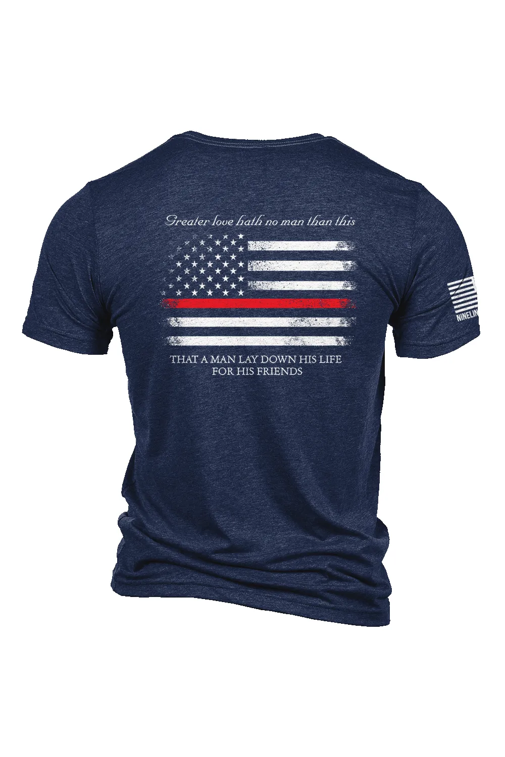 Thin Red Line - Tri-Blend T-Shirt sold by Nine Line product image thumbnail 3