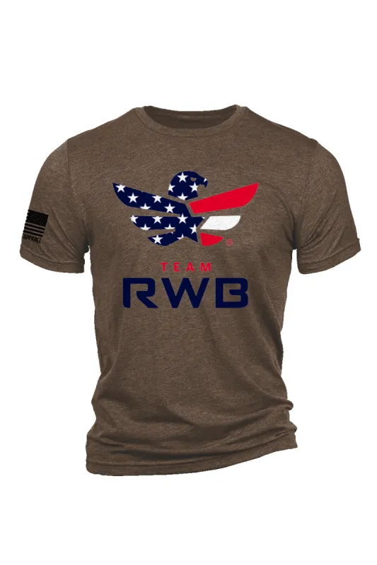 Team RWB Eagle Flag - T-Shirt sold by Nine Line