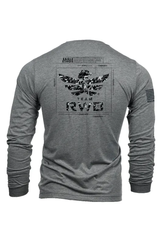 Team RWB Eagle Ethos Schematic - Long-Sleeve T-Shirt sold by Nine Line