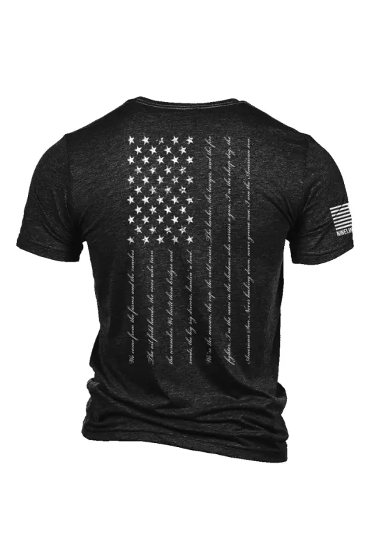 War Hippies - American Son Flag - T-Shirt sold by Nine Line
