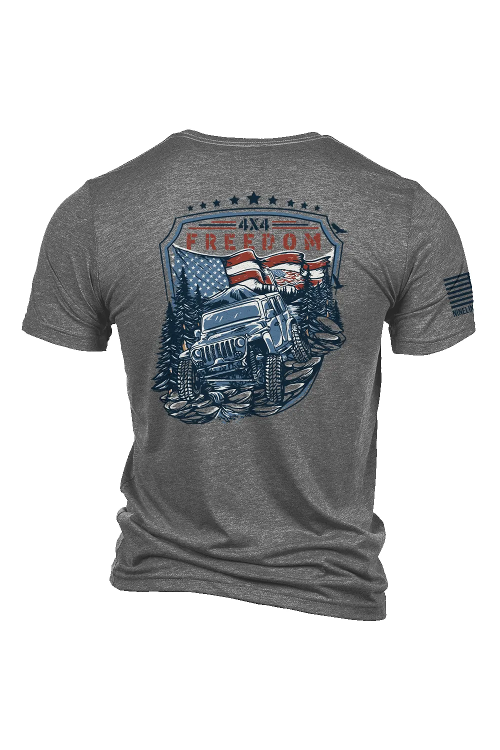 4x4 Freedom - T-Shirt sold by Nine Line product image thumbnail 5