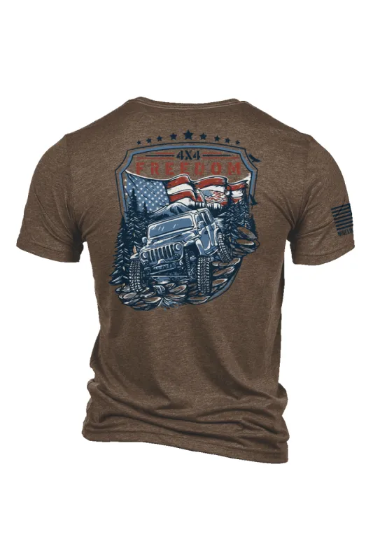 4x4 Freedom - T-Shirt sold by Nine Line