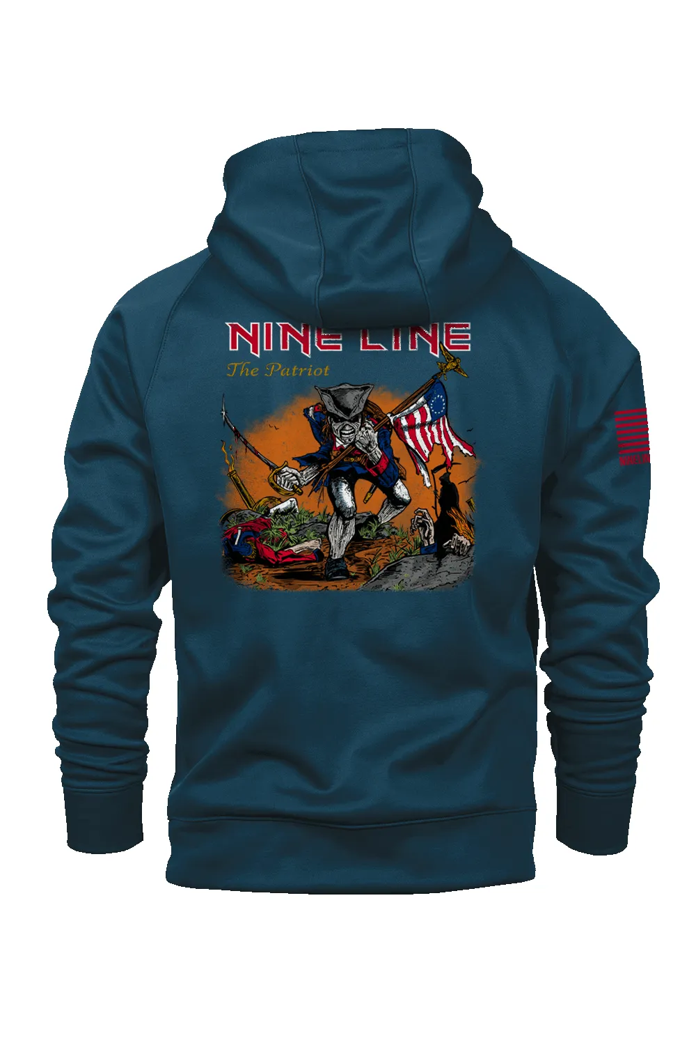 The Patriot - Raglan Tailgater Hoodie sold by Nine Line product image thumbnail 3