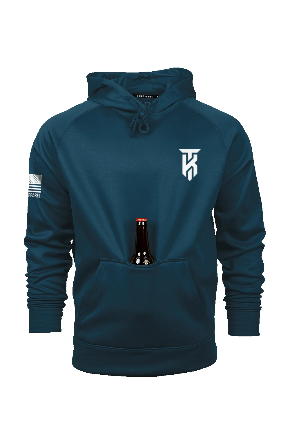 Raglan Tailgater Hoodie - KT Team Fishing Flag sold by Nine Line product image thumbnail 4