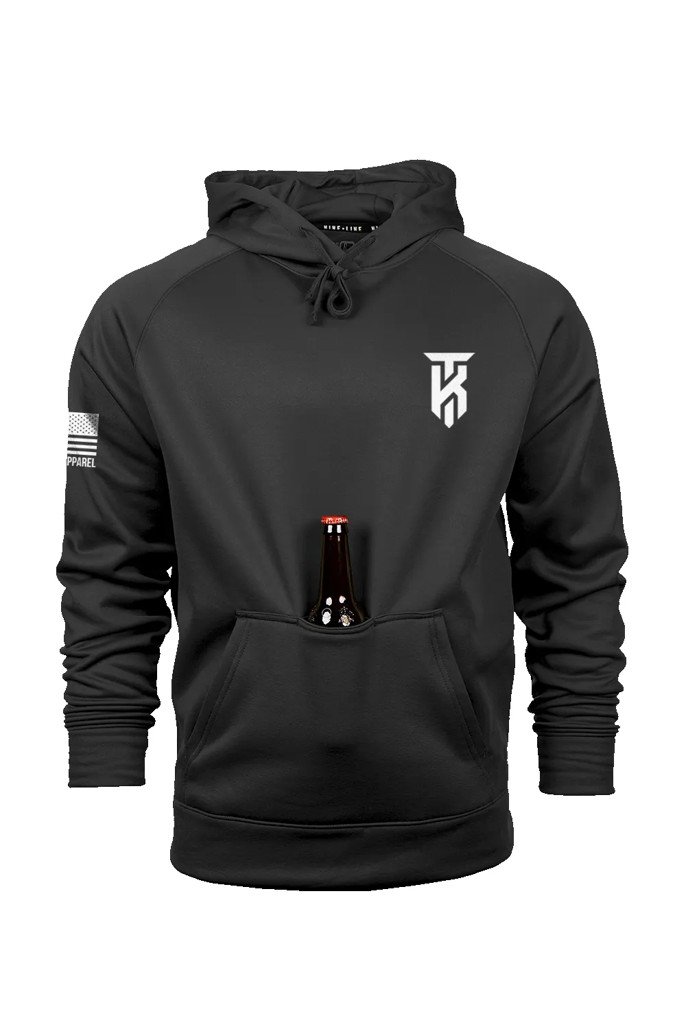 Raglan Tailgater Hoodie - KT Team Fishing Flag sold by Nine Line product image thumbnail 2
