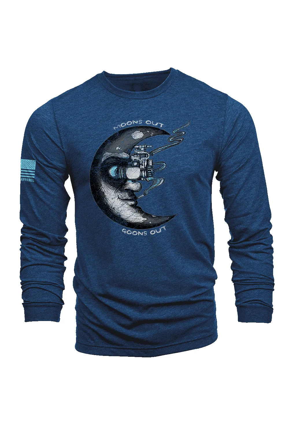 Moons out Goons out - Long-Sleeve Shirt sold by Nine Line product image thumbnail 5