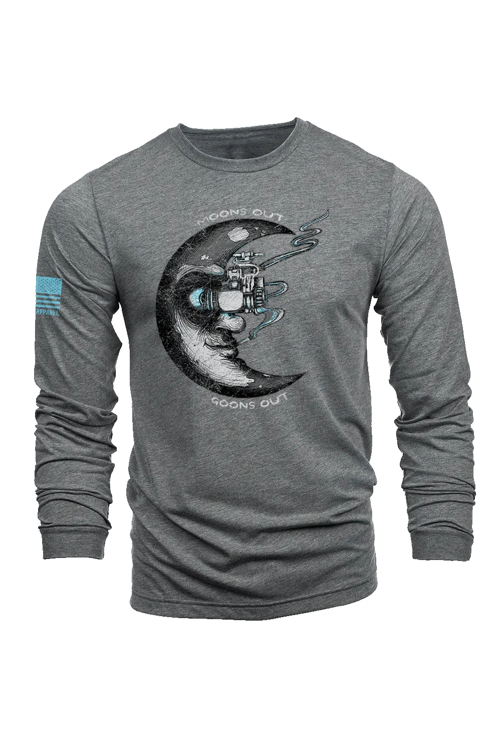Moons out Goons out - Long-Sleeve Shirt sold by Nine Line product image thumbnail 3