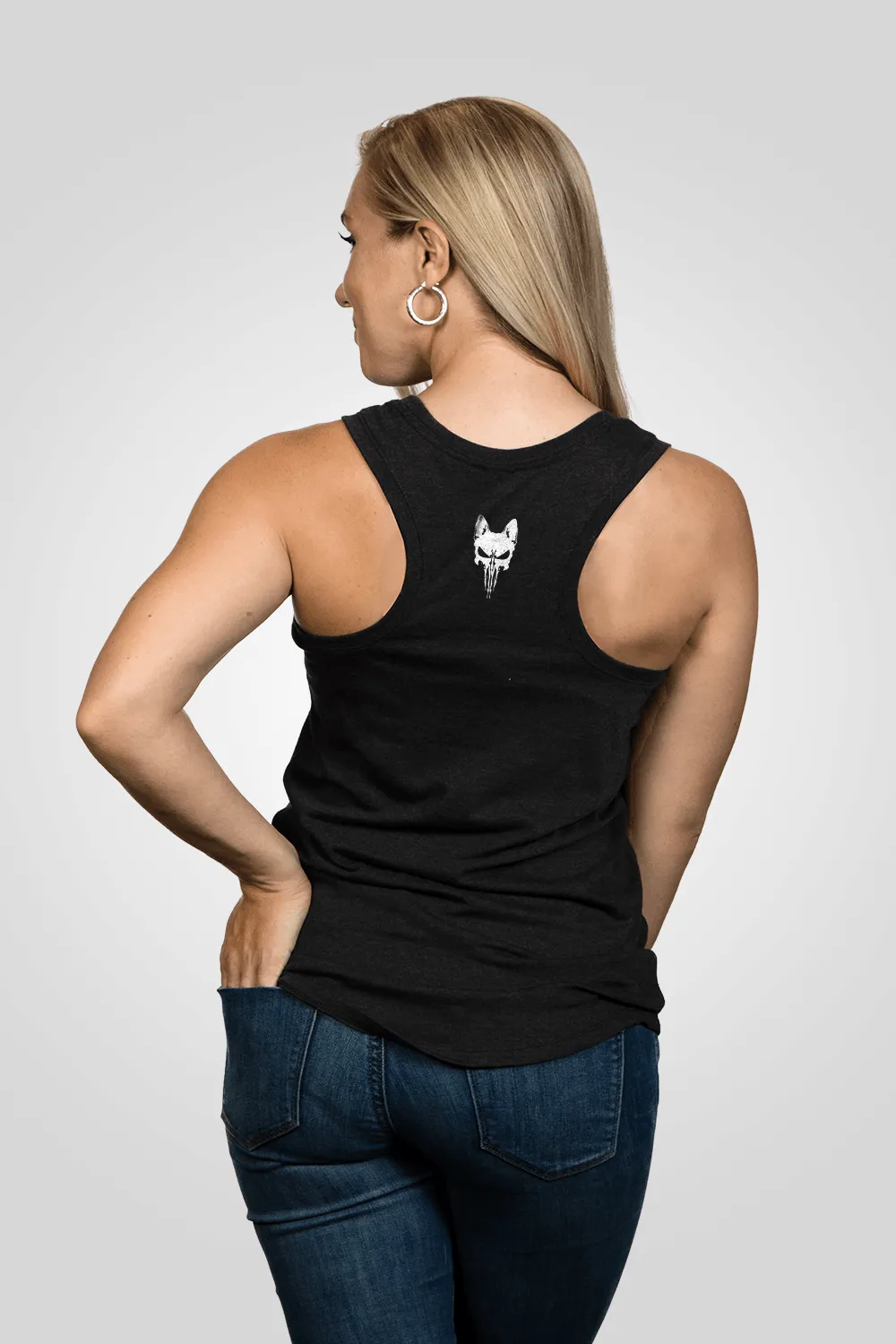 Women's Racerback Tank - Drink Coffee Pet Dogs sold by Nine Line product image thumbnail 2