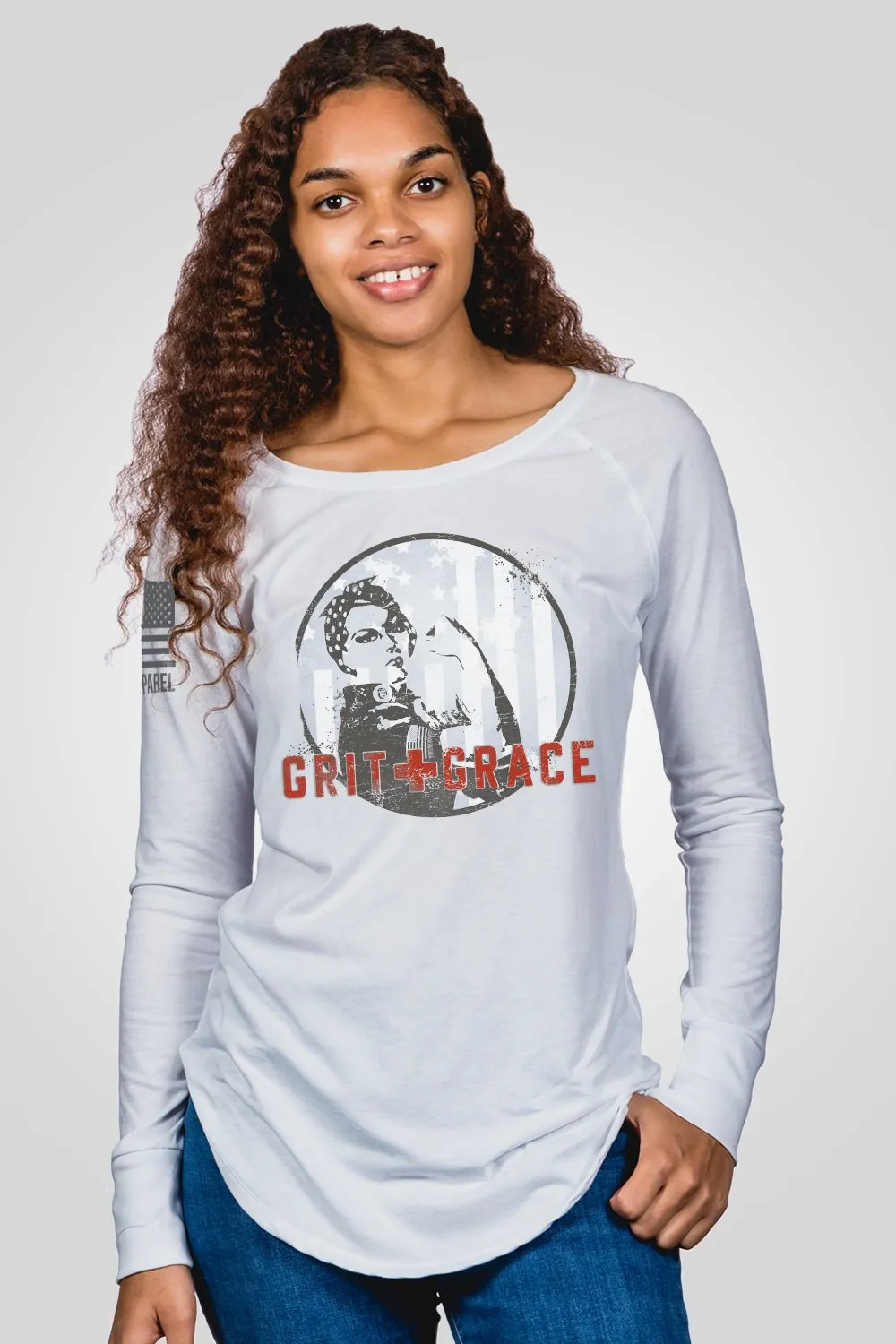 Grit and Grace - Women's Long-Sleeve Shirt sold by Nine Line