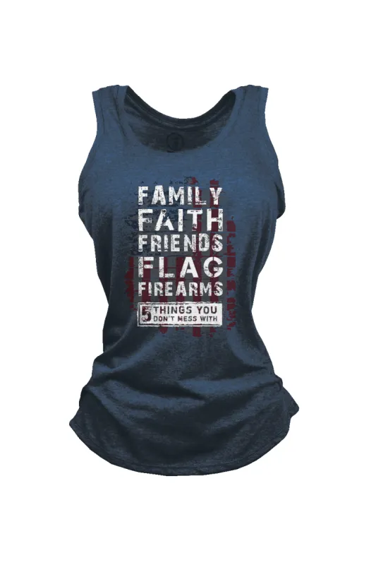 Women's Racerback Tank - 5 Things sold by Nine Line