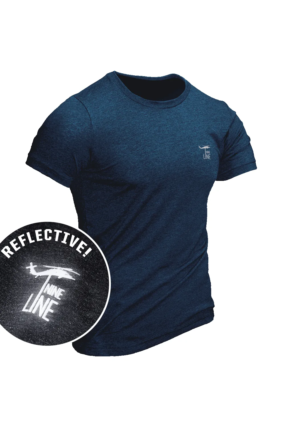 Reflective Dropline Logo - T-Shirt sold by Nine Line product image thumbnail 4