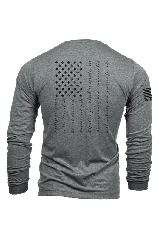 The Pledge - Long-Sleeve T-Shirt sold by Nine Line