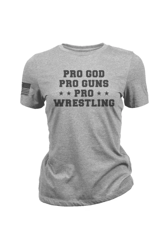 Pro Wrestling - Women's T-Shirt sold by Nine Line