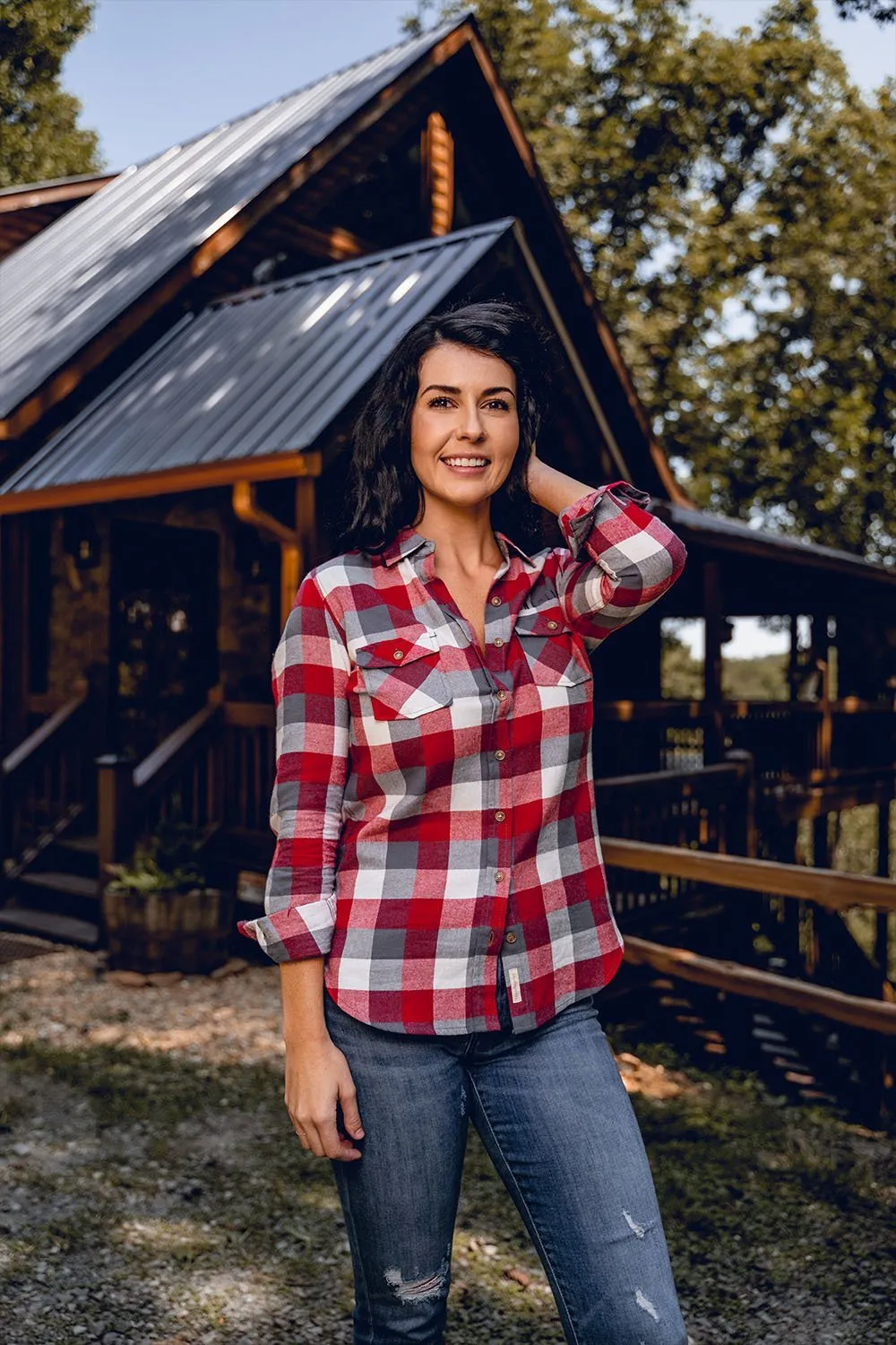 Women's Plaid Flannel sold by Nine Line product image thumbnail 2