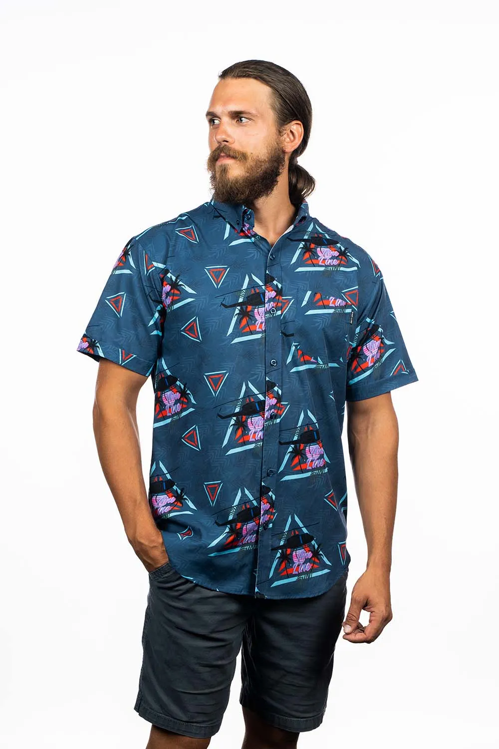 Get to the Choppa Limited Edition - Casual Button Down Shirt sold by Nine Line product image thumbnail 3