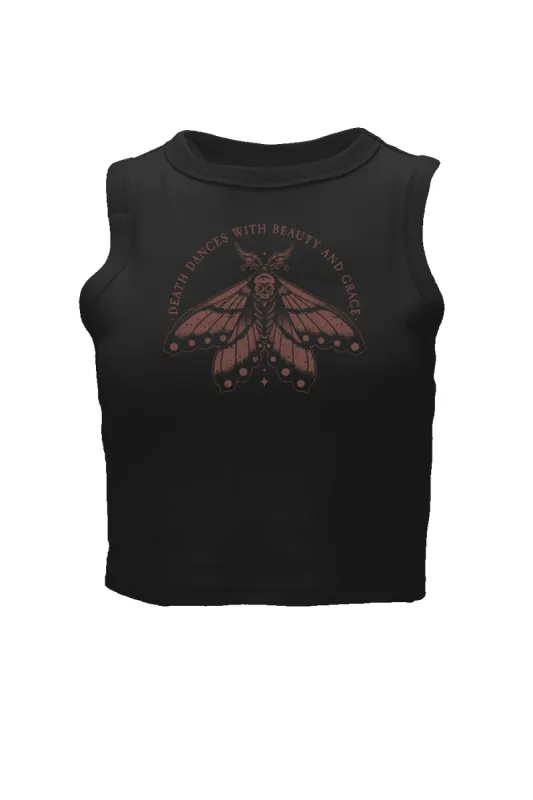 Crop Tank - Death Moth sold by Nine Line