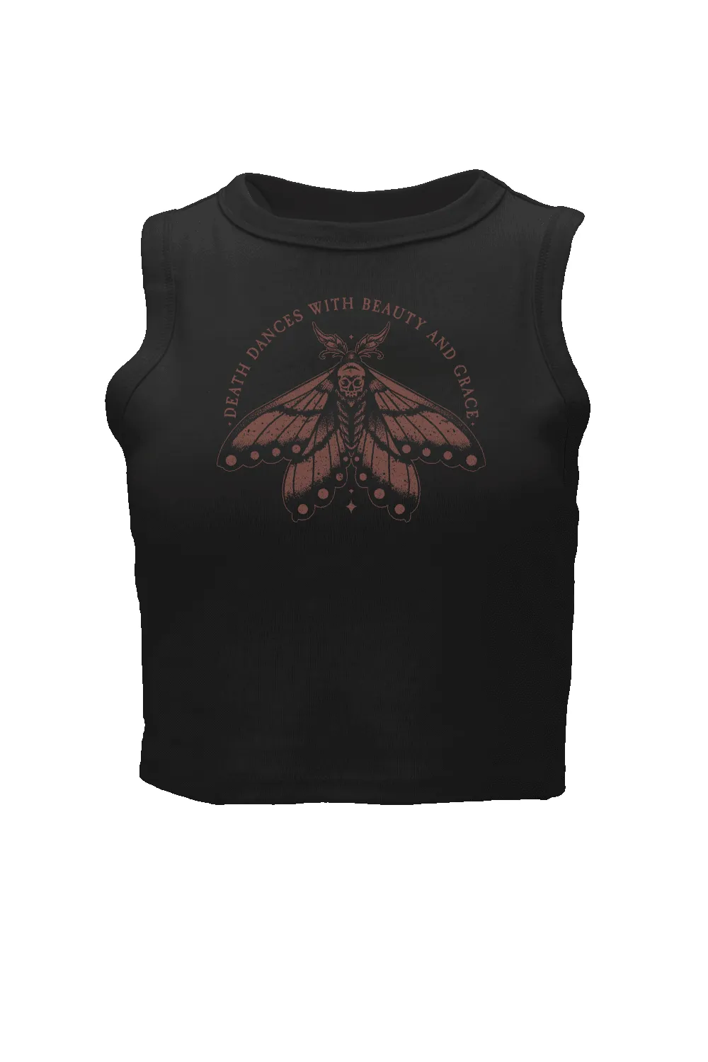 Crop Tank - Death Moth sold by Nine Line
