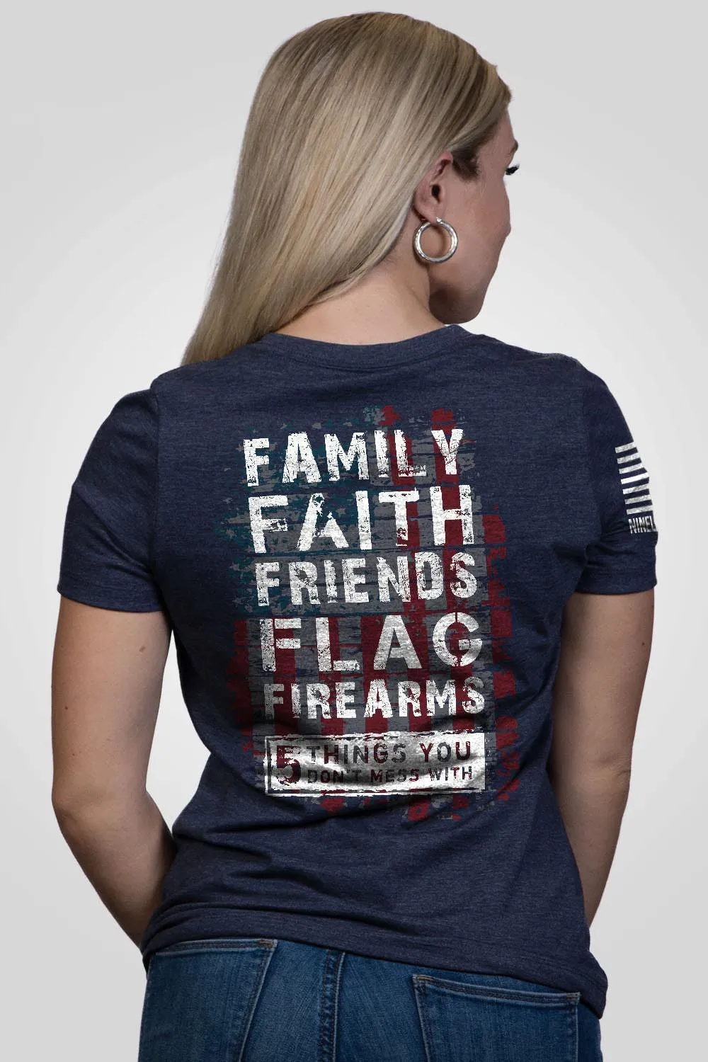 5 Things - Women's Relaxed Fit V-Neck Shirt sold by Nine Line product image thumbnail 5