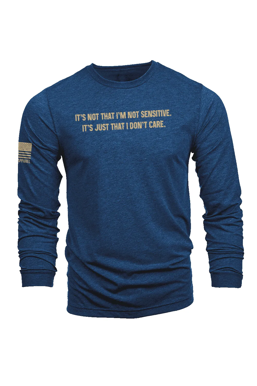 Just Don't Care - Long-Sleeve Shirt sold by Nine Line product image thumbnail 3