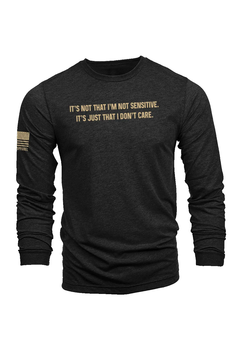 Just Don't Care - Long-Sleeve Shirt sold by Nine Line