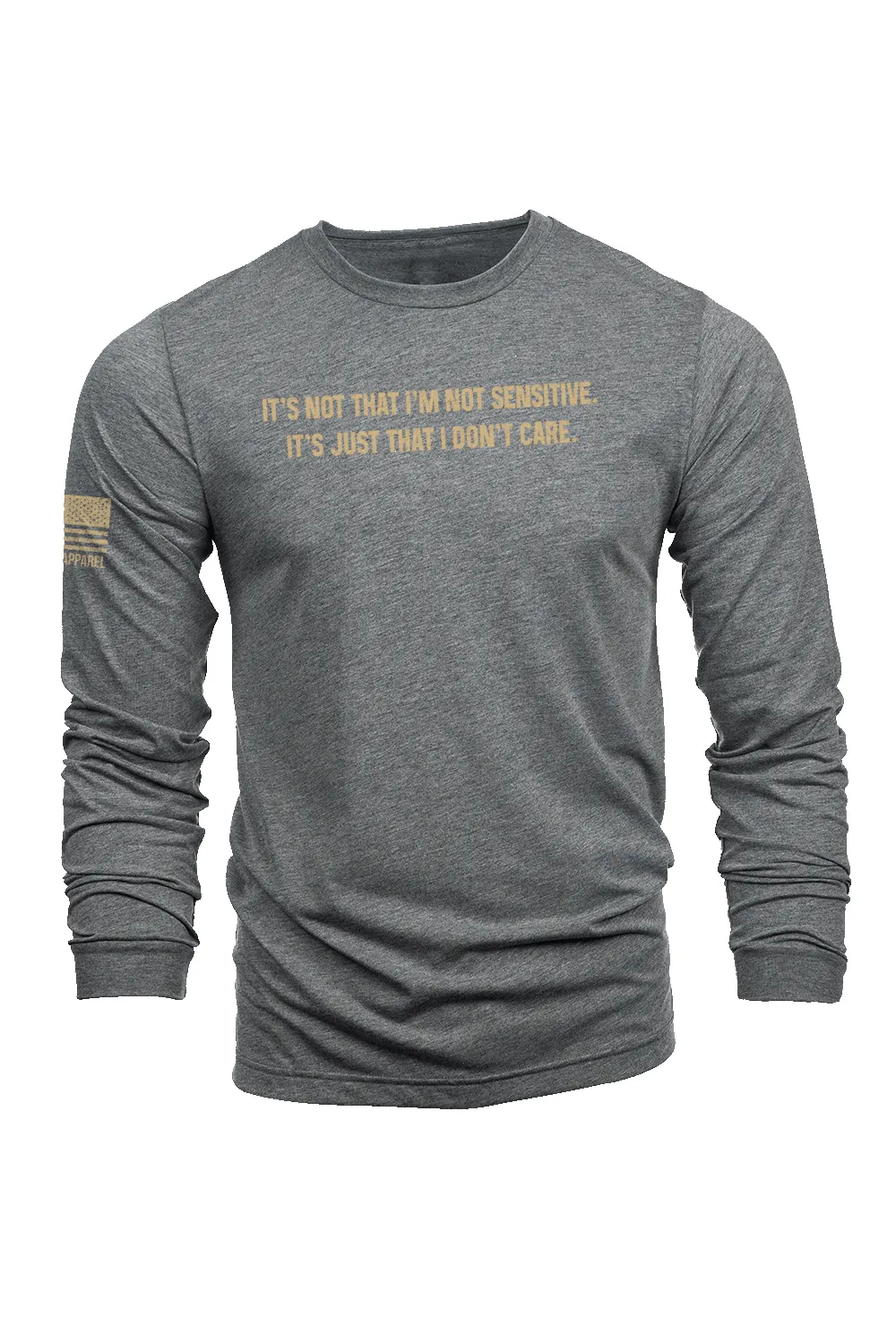 Just Don't Care - Long-Sleeve Shirt sold by Nine Line product image thumbnail 2