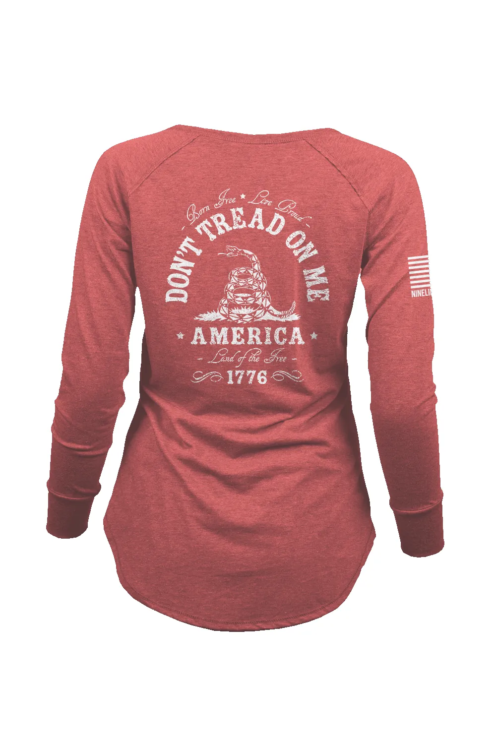 Don't Tread On Me - Women's Long-Sleeve Shirt sold by Nine Line product image thumbnail 3