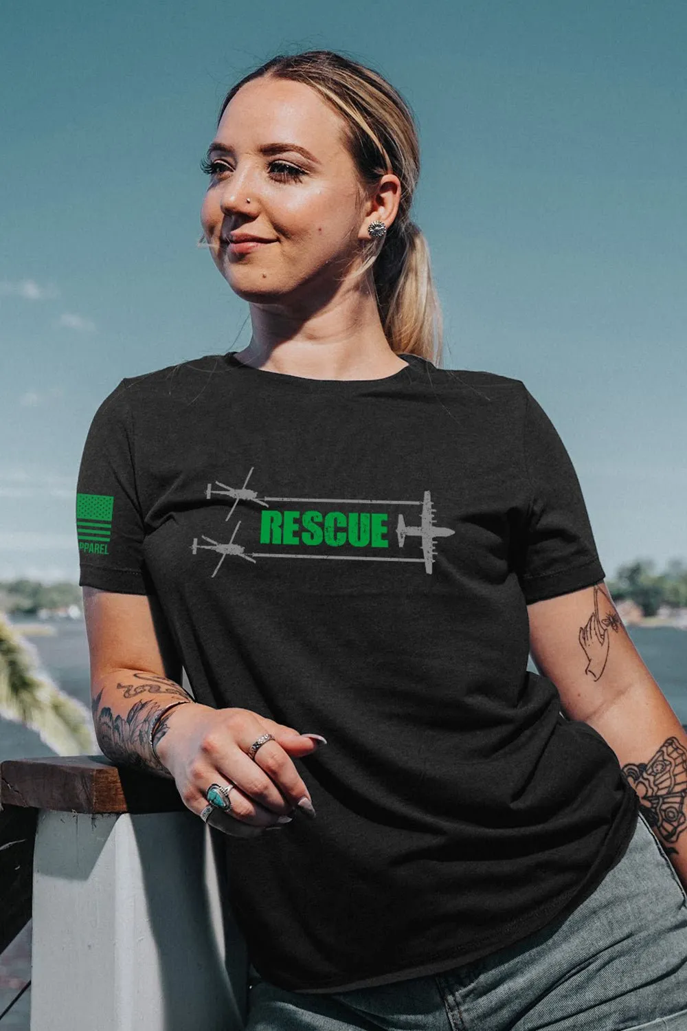 Women's T-Shirt - Combat Rescue Refueling sold by Nine Line product image thumbnail 2