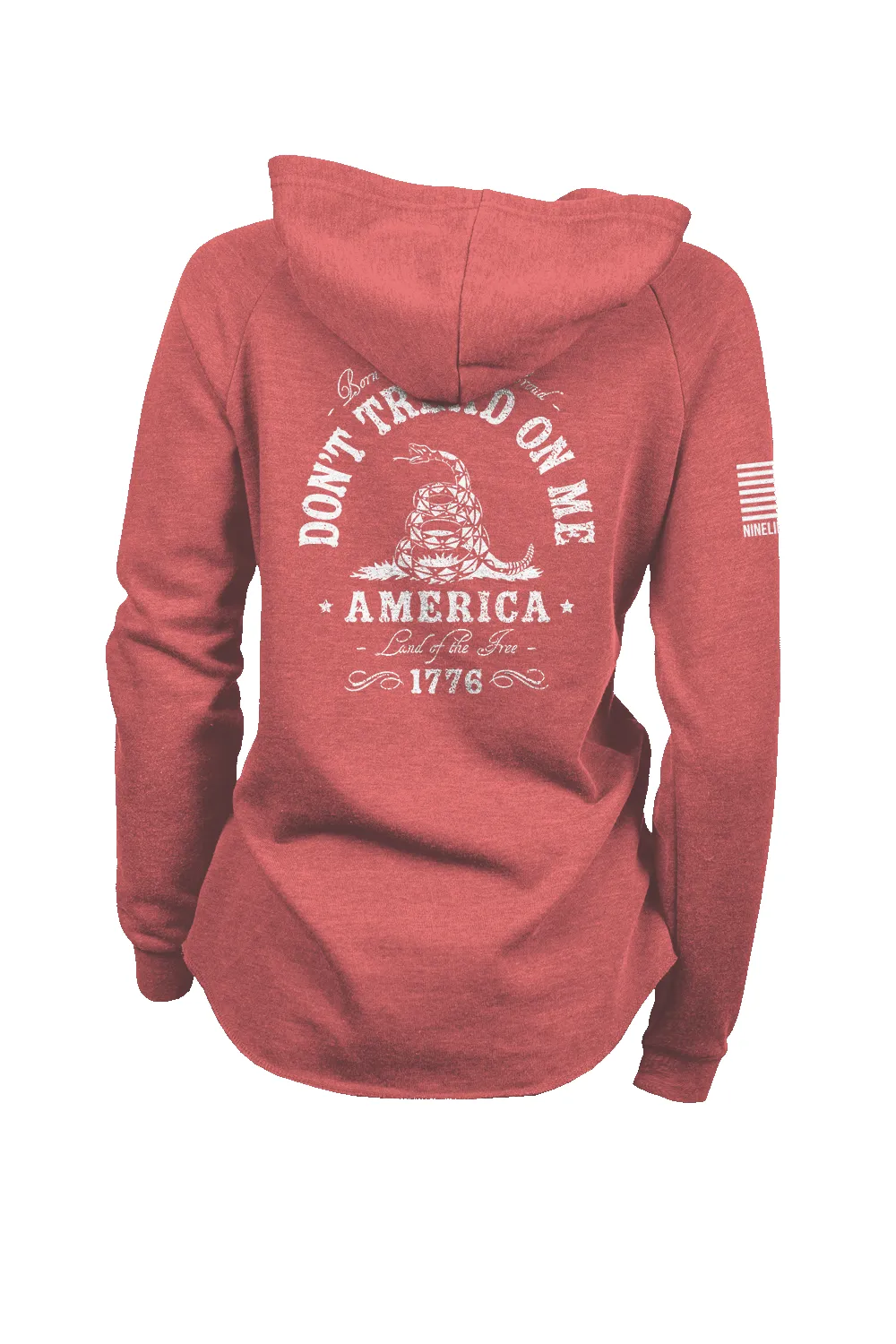 Don't Tread on Me - Lightweight Women's V-Neck Hoodie sold by Nine Line product image thumbnail 5