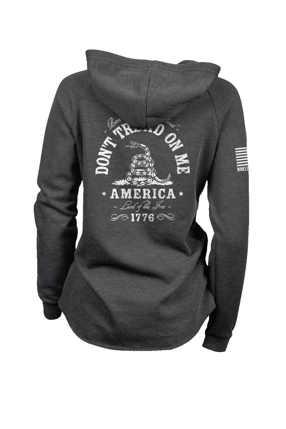 Don't Tread on Me - Lightweight Women's V-Neck Hoodie sold by Nine Line product image thumbnail 3