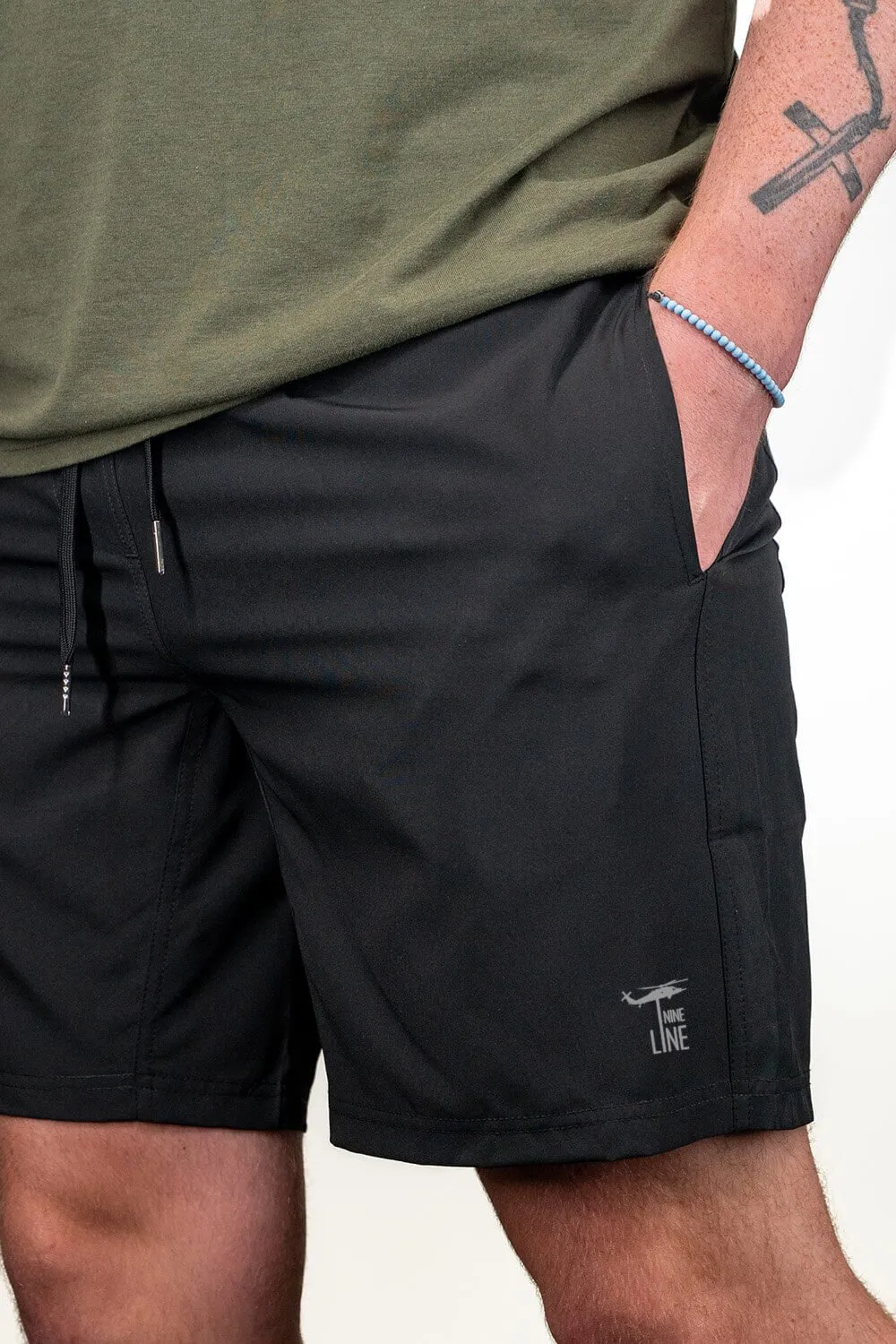NLA Lined Shorts - Dropline Logo sold by Nine Line product image thumbnail 4