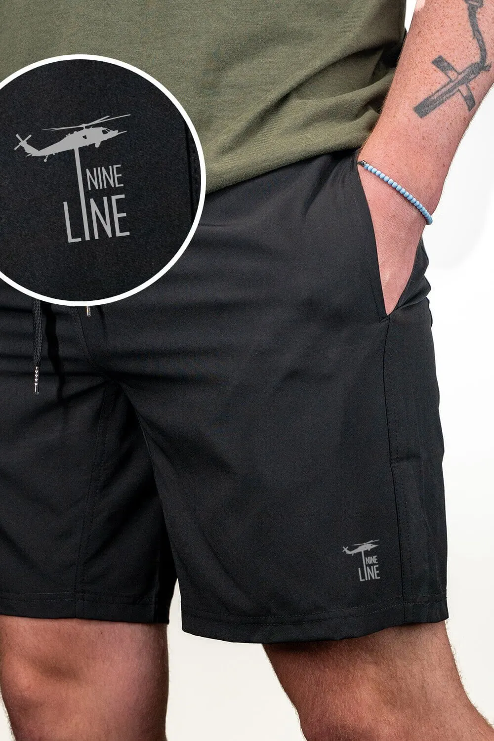 NLA Lined Shorts - Dropline Logo sold by Nine Line