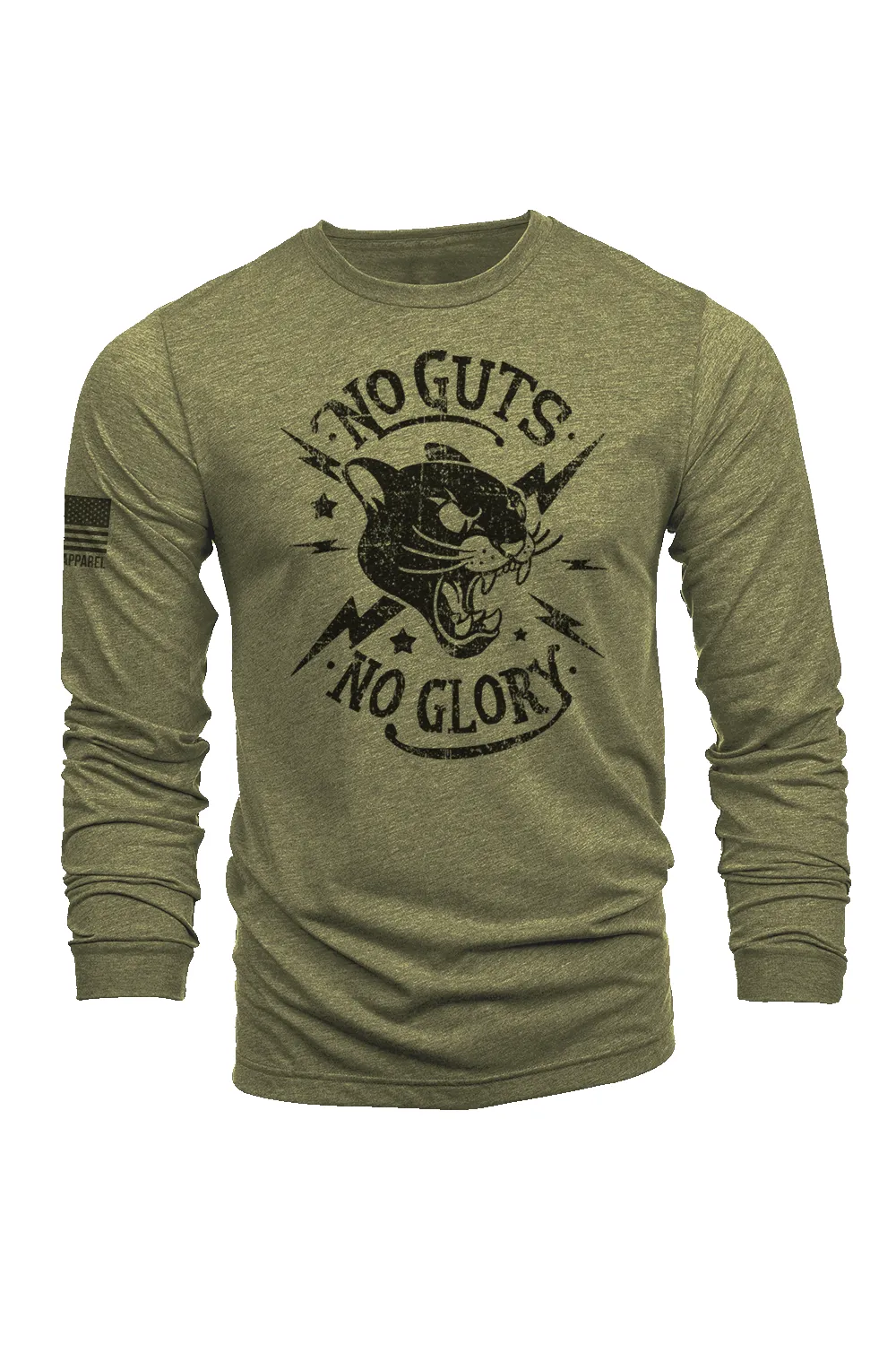No Guts, No Glory - Long-Sleeve Shirt sold by Nine Line product image thumbnail 3