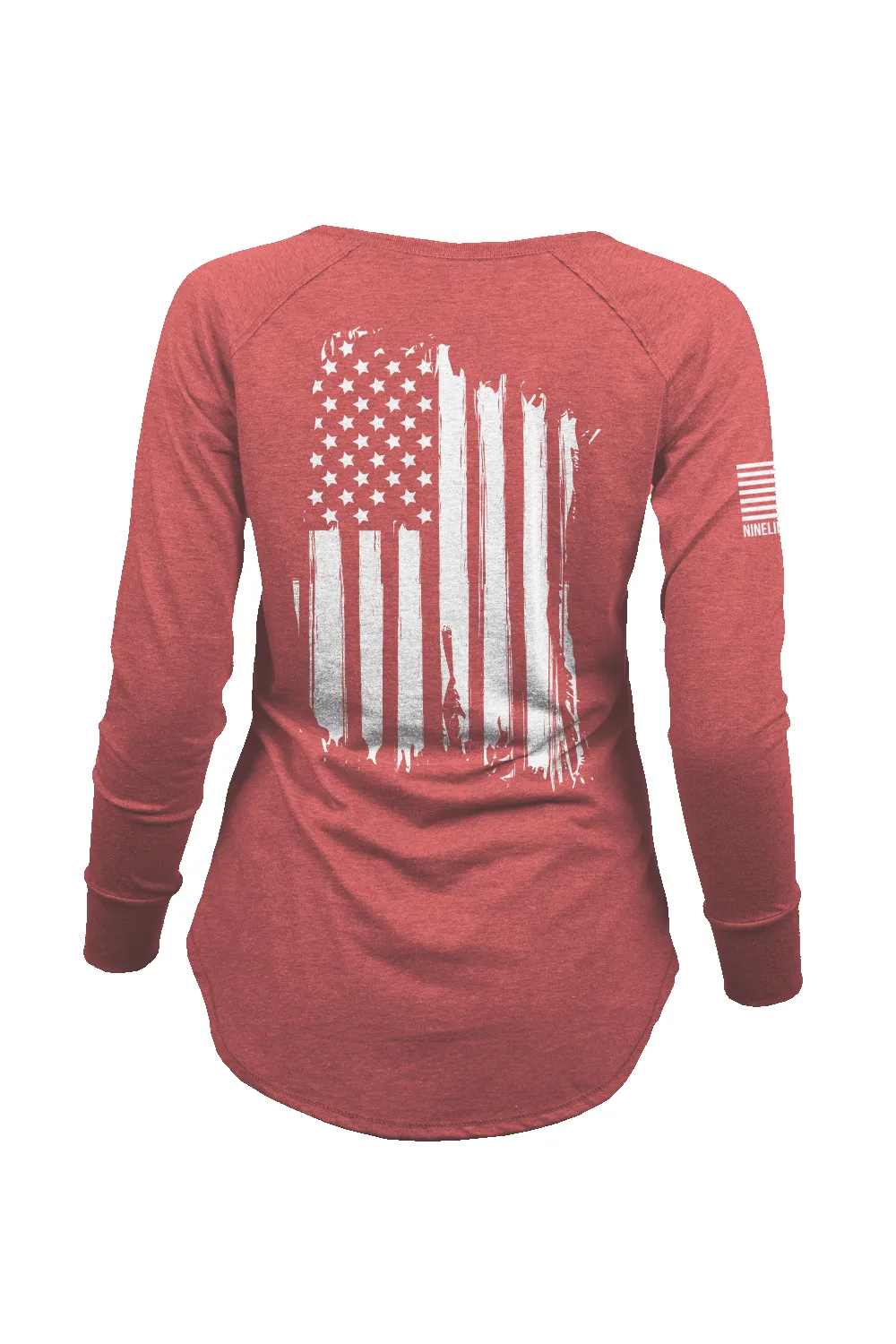 America - Women's Long-Sleeve Shirt sold by Nine Line